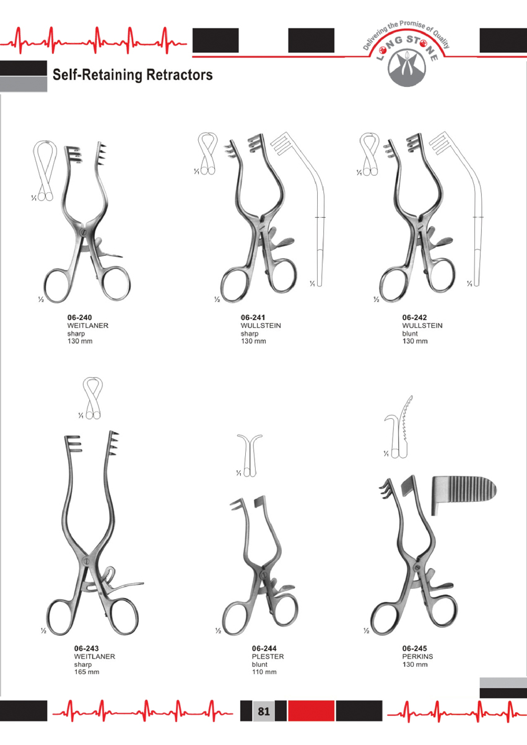 Self Retaining Retractors Abdominal Retractors